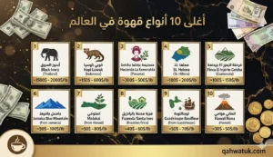 أغلى 10 أنواع قهوة في العالم وأسعارها