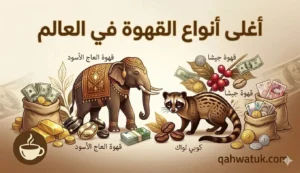 أغلى أنواع القهوة في العالم مثل كوبي لواك وبلاك إيفوري