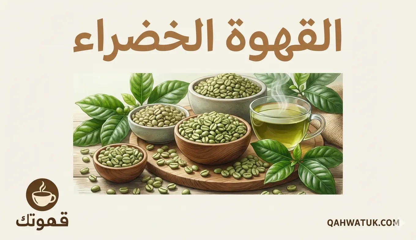 القهوة الخضراء وحبوب البن غير المحمصة