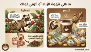 مراحل إنتاج قهوة الزباد كوبي لواك
